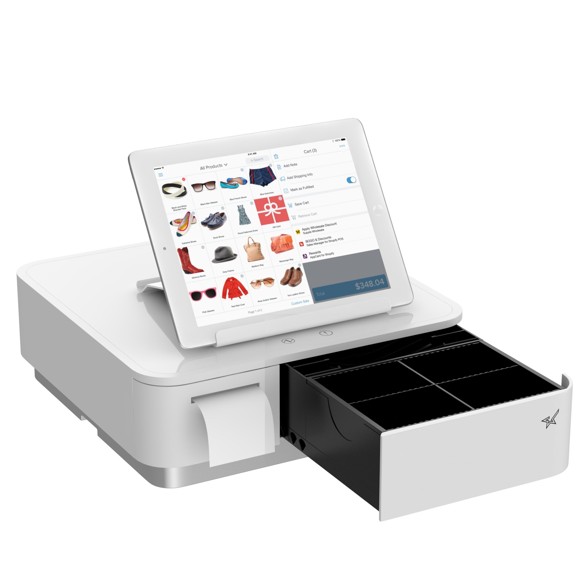 Squareスタンド＋mPOPキット Square レジスターmPOPキット(キャッシュドロワー・レシート